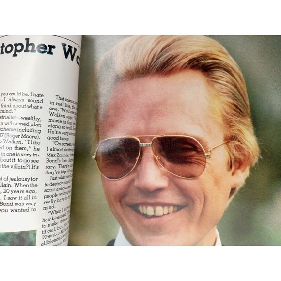 James Bond Duran Duran View To Kill Official Movie Magazine Vintage Walken Moore - Picture 5 of 13